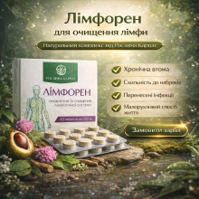 Лімфорен Рослина Карпат для очищення лімфи 60 табл. по 500 мг