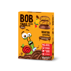 Натуральні цукерки Bob Snail Манго у бельгійському молочному шоколаді 60 г