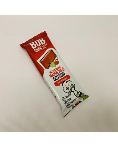 Натуральні цукерки Bob Snail Яблуко-Вишня 38 г