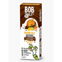 Натуральні цукерки Bob Snail Яблуко-Манго-Гарбуз у бельгійському молочному шоколаді 27 г