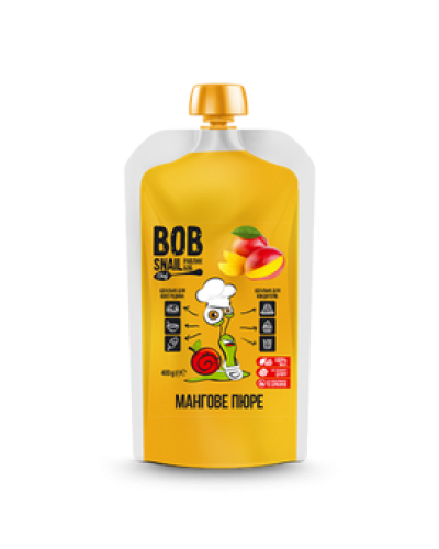 Натуральне фруктове пюре Bob Snail Манго 400 г