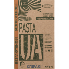Макарони без глютену Pasta UA овочеві (спіральки)  ТМ Healthy Generation 300 г