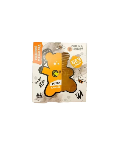 Мармелад натуральний ONUKA HONEY на меду Міка ананас 100 г