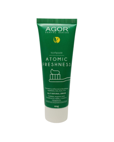 Натуральна освіжаюча зубна паста ATOMIC FRESHNESS AGOR  100 г