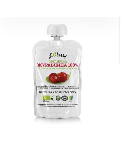 Журавлинна паста LiQberry дой-пак 100 мл
