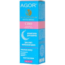 Крем нічний для сухої і нормальної шкіри CIBO, 50 мл, AGOR