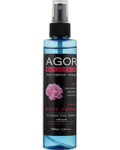Тонік Гідролат троянди прайм AGOR 100 мл