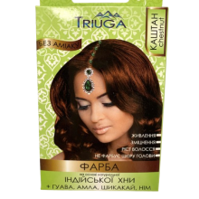 Натуральна фарба для волосся на основі хни каштан TRIUGA 25 г