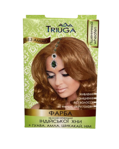 Натуральна фарба для волосся на основі хни пшеничний TRIUGA 25 г