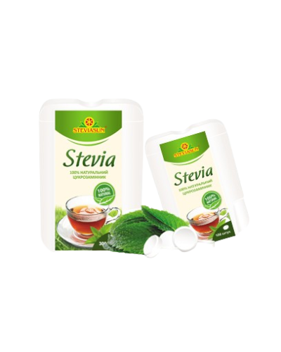 Екстракт стевії сухий Стевіясан, натуральний підсолоджувач, 300 табл.