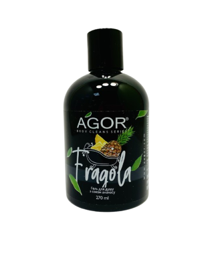 Гель для душу Fragola з соком ананаса AGOR 270 мл