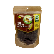 Натуральні цукерки-драже "Цілюща бджілка" з женьшенем, 150 г