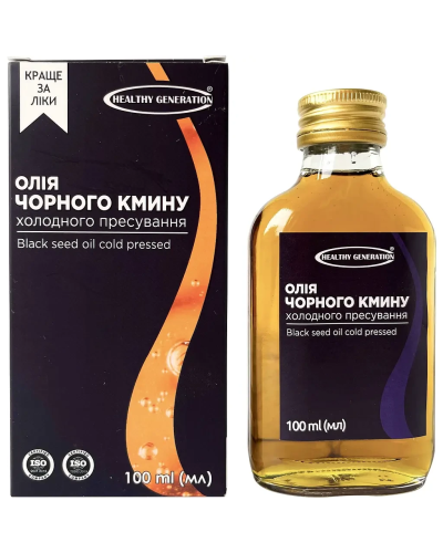 Олія чорного кмину Healthy Generation 100 мл