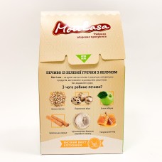Печиво MonLasa із зеленої гречки з яблуками, 120 г