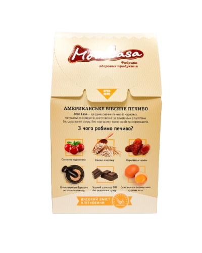 Печиво MonLasa вівсяне Американське 120 г