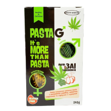 Макарони без глютену Pasta G з коноплею, спіруліною, шпинатом і гарбузом Healthy Generation 240 г