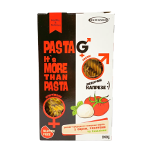 Макарони без глютену Pasta G з сиром, томатами, базиліком (спіральки) TM Healthy Generation 240 г