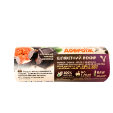 Натуральний батончик  "Шляхетний інжир" у чорному шоколаді без цукру Доброїж 36 г