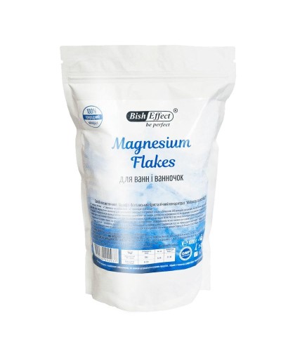 Магнієві пластівці BishEffect Бішофіт Полтавський (концентрат для ванн) 1000 г