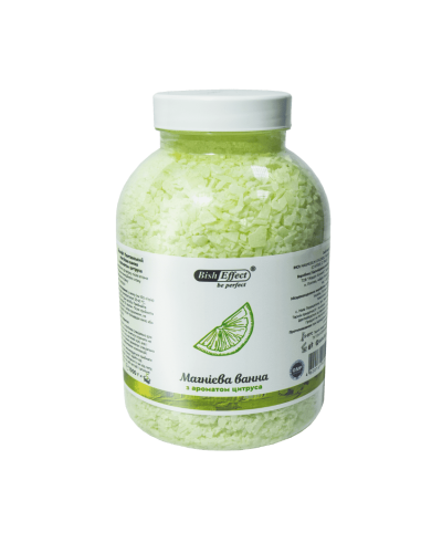 Магнієві ванни  BishEffect з ароматом цитруса Бішофіт Полтавський 1000 г