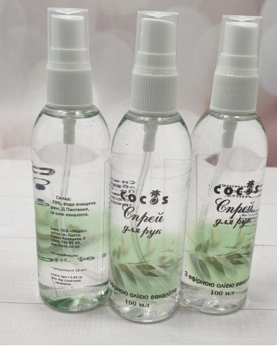 Антисептик для рук Cocos спиртовий з ефірною олією евкаліпта 100 мл