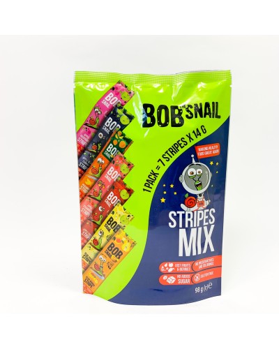 Натуральні цукерки Bob Snail Страйпси асорті 98 г