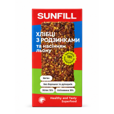 Хлебцы SUNFILL с изюмом и семенами льна 100 г